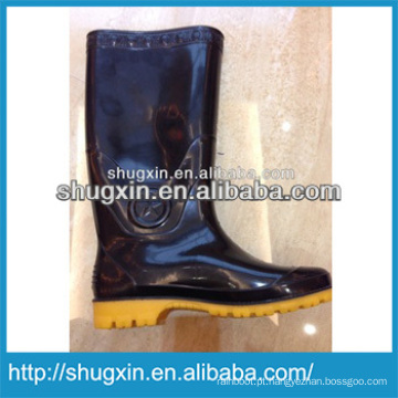 Botas de chuva de pvc treinador de boa qualidade 2014